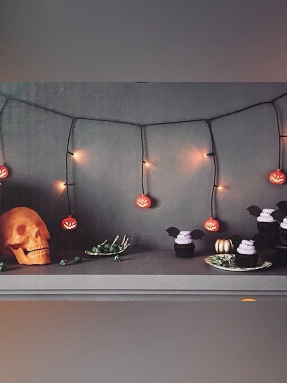 Hyde & Eek! 20ct Orange LED Pumpkin Icicle Lights